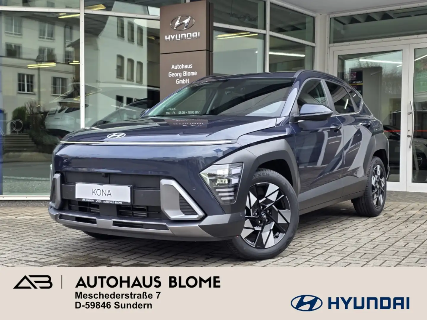 Hyundai KONA 1.6 T-GDI 7-DCT PRIME, Navi, 360°, Voll-LED, CarPl Bleu - 1