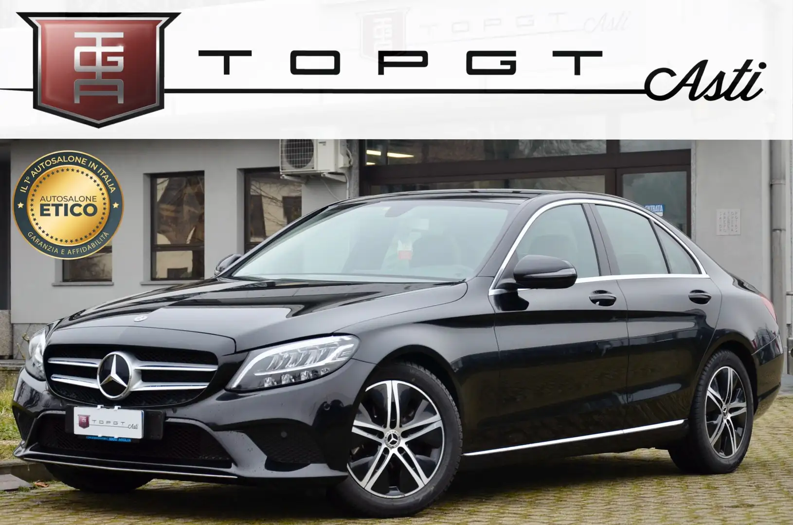 Mercedes-Benz C 220 C 220d Sport Plus 194cv auto UFF ITALIANA, PERMUTE Nero - 1