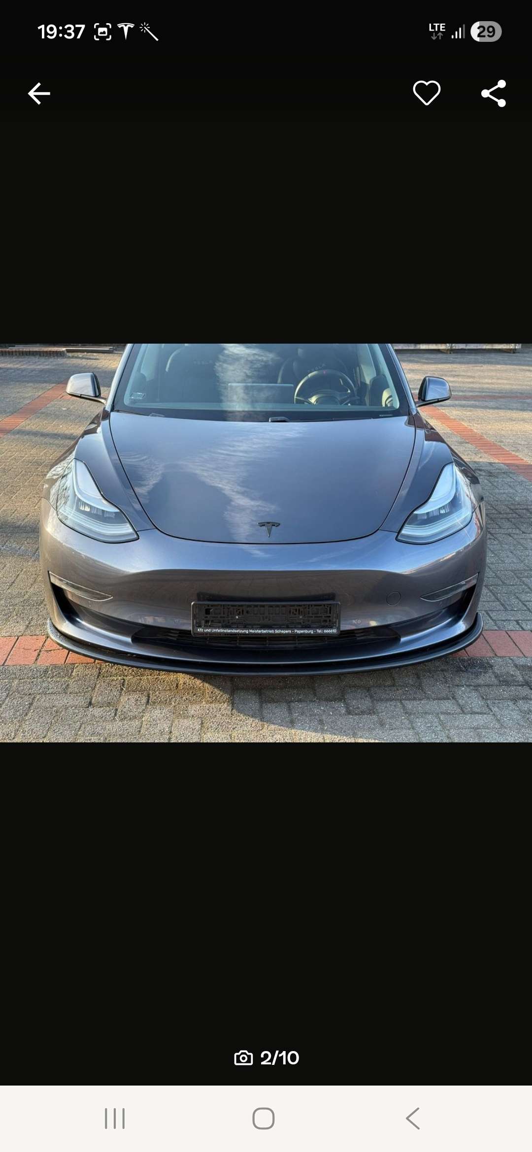 Second hand Tesla Model 3 electro