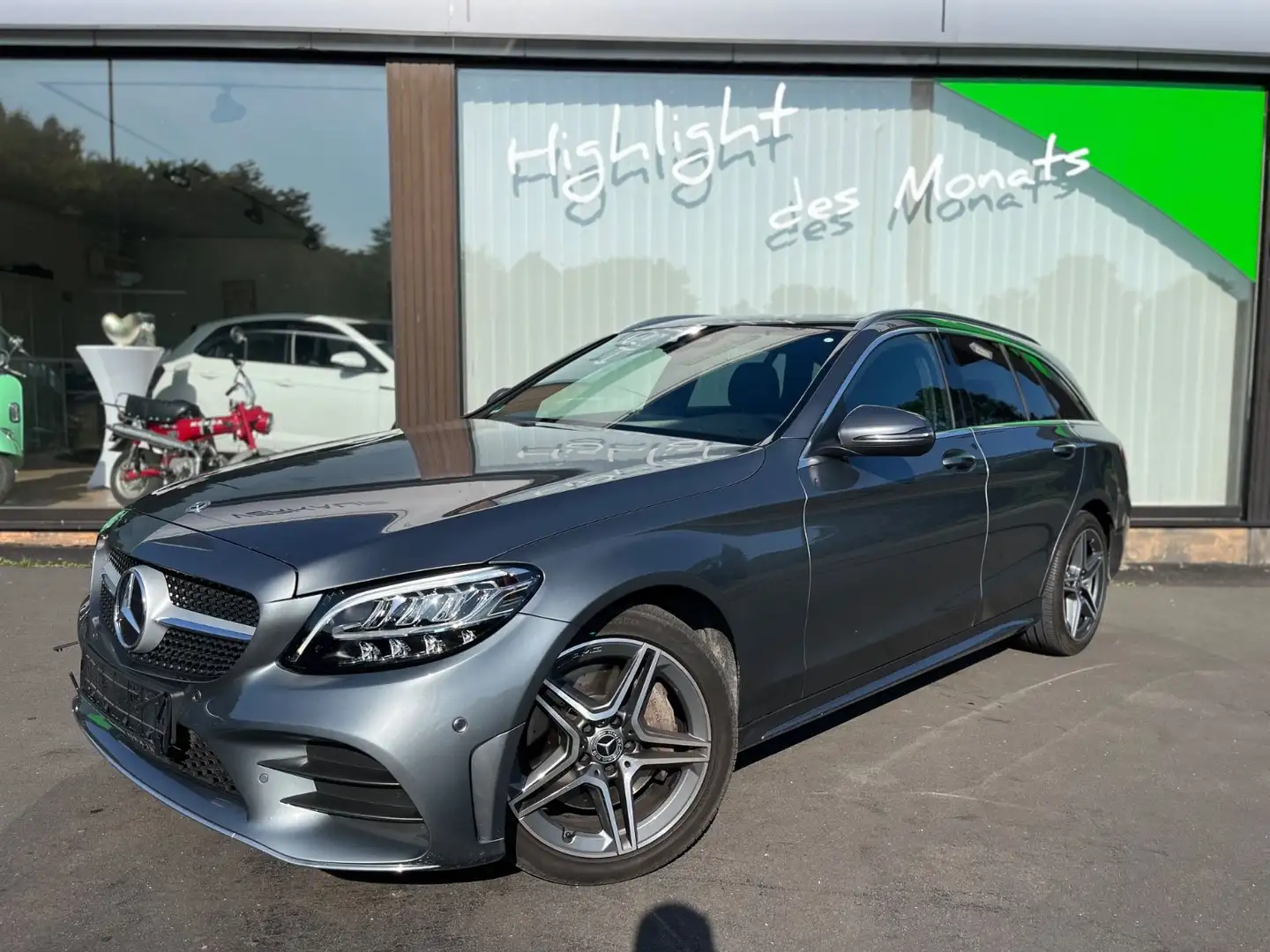 Mercedes-Benz C 300 d 4Matic AMG Navi Leder Panorama Burmester Gris - 1