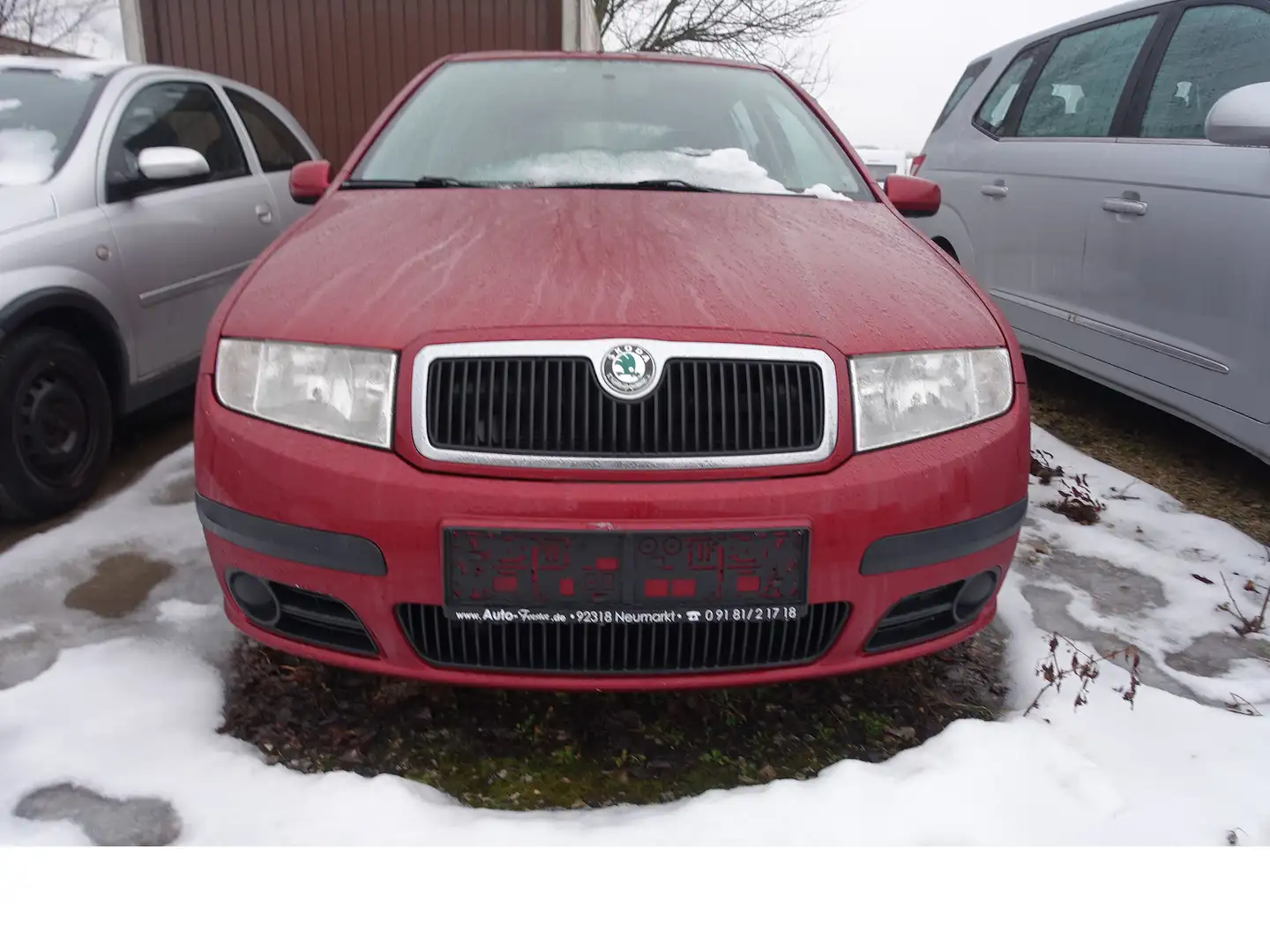 Skoda Fabia Classic Klima AHK 8-fach bereift ZV-FB Rot - 2