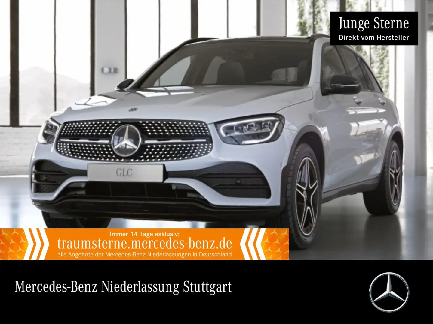 Mercedes-Benz GLC 400 d 4M AMG+NIGHT+PANO+AHK+LED+FAHRASS+KAMERA Weiß - 1
