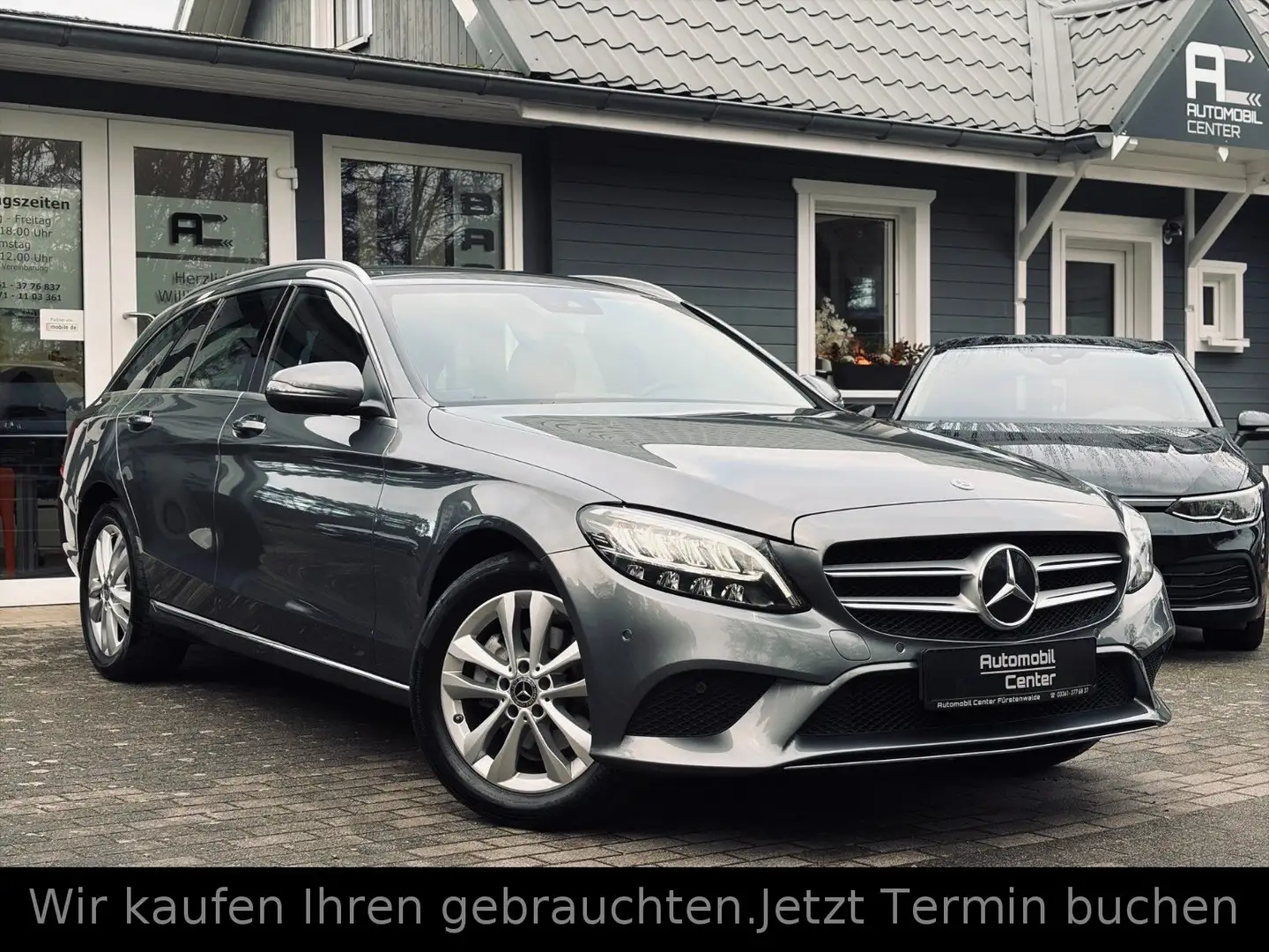 Mercedes-Benz C 200 T MOPF+Automatik+LED+Teilleder+Kamera+Alu+ Grau - 1