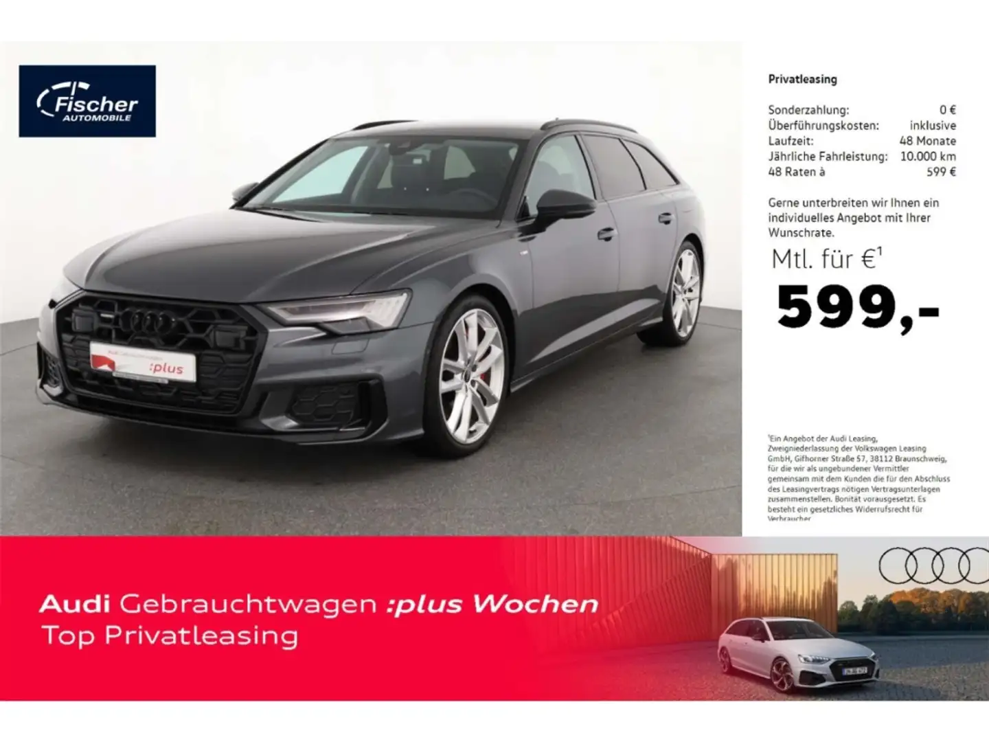 Audi A6 Avant 55 TFSI e quattro S line AHK/Matrix/21'' Grau - 1