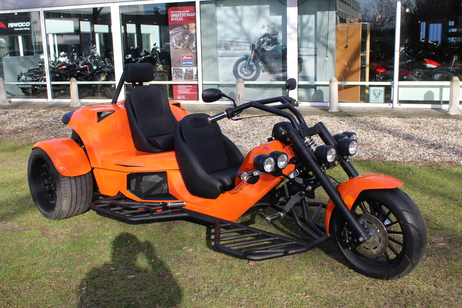Rewaco RF1 RF-1 PUR Explorer First Edition Black Line Trike Portocaliu - 2