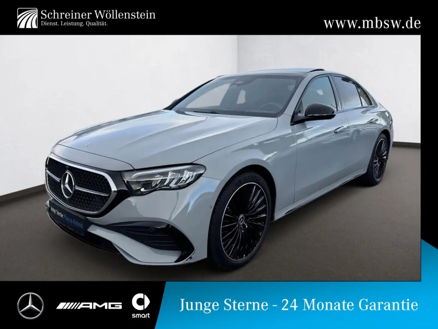 Mercedes-Benz E 300 e AMG-Adv*Night*SUPERSCREEN*Pano*20*DISTR* Grau - 1