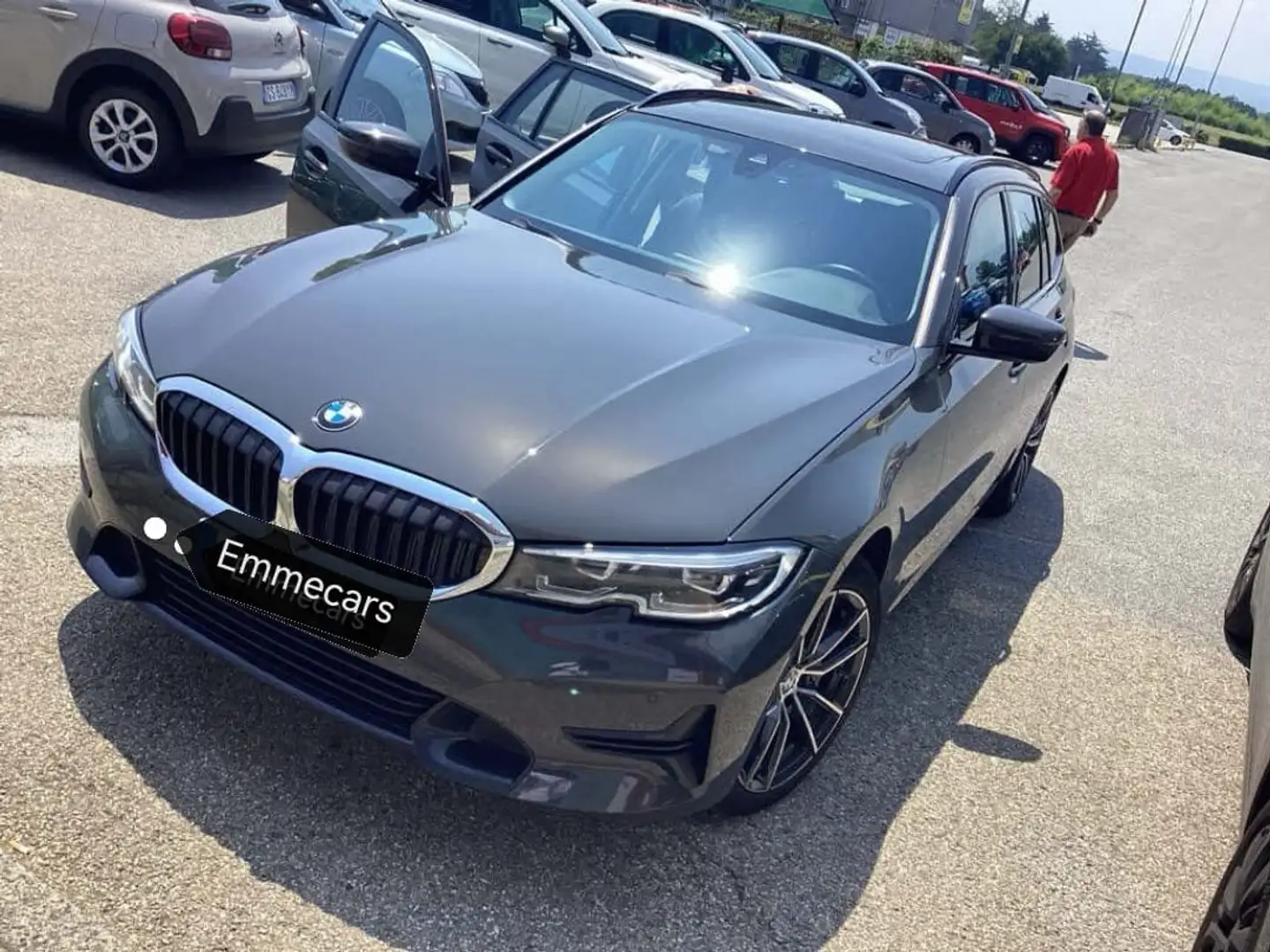 BMW 330 Serie 3 G21  330d Touring  48V xdrive Sport auto Grigio - 2