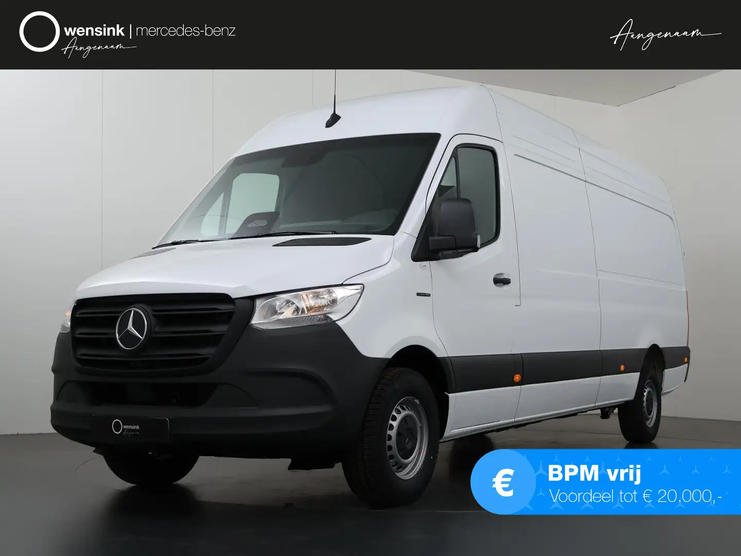 Mercedes-Benz 320 eSprinter L3 Pro 56kWh | Stoelverwarming | 3-zits Bílá - 1