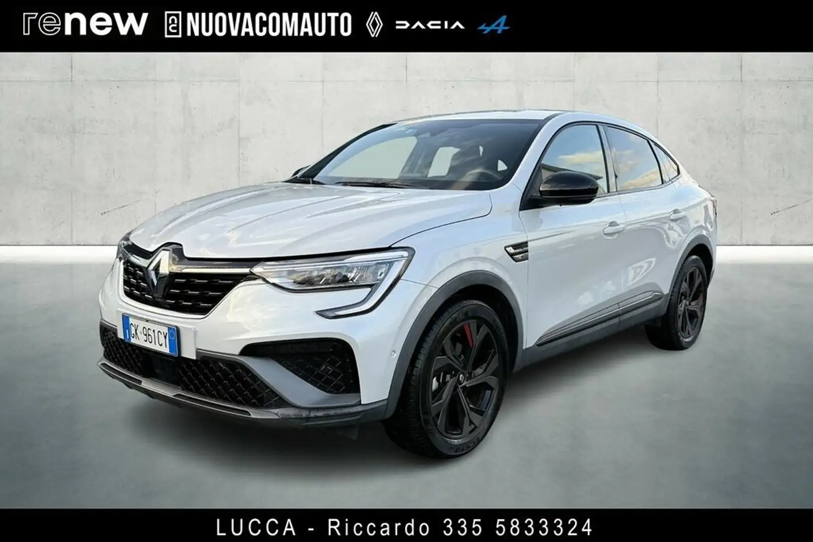 Renault Arkana 1.6 E-Tech hybrid R.S. Line Fast Track 145cv Bianco - 1