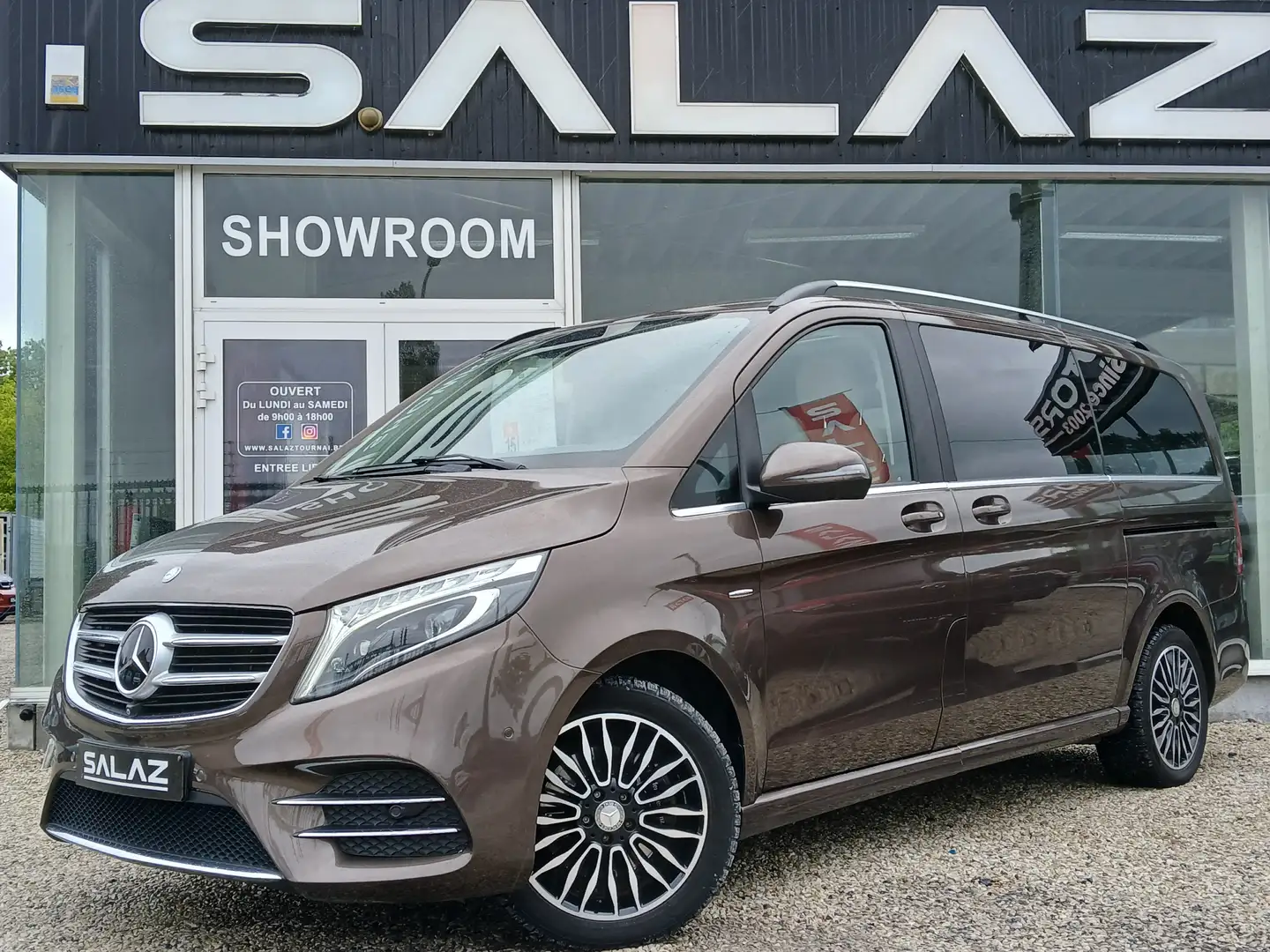 Mercedes-Benz V 250 d MWB Avantgarde/TVA/DOUBLE CABINE/CUIR/PORTE ELEC Bruin - 1