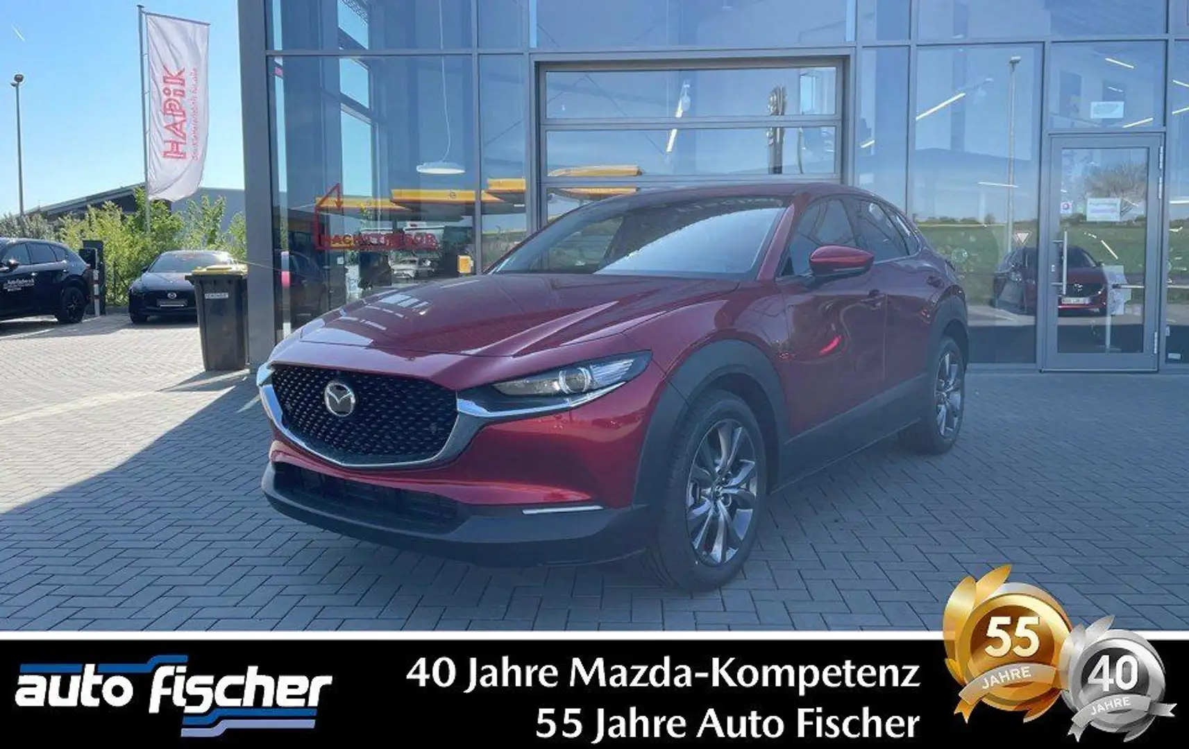 Mazda CX-30 2.0L (186PS) Autom. Exclusive-line Sitzhei Rot - 1