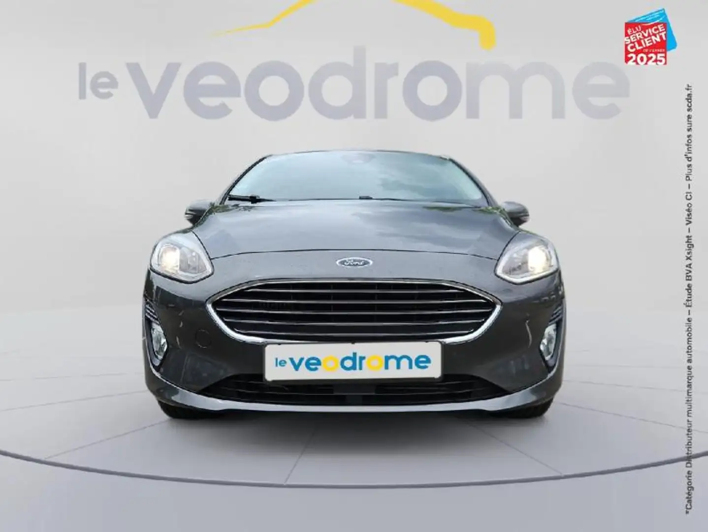 Ford Fiesta 1.0 EcoBoost 100ch Titanium BVA 5p Gris - 2