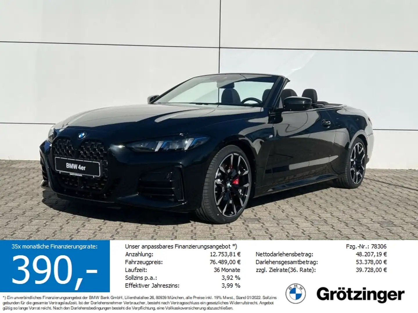 BMW 420 i M Sportpaket **Abnahmeaktion** Schwarz - 1