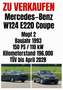 Mercedes-Benz CE 220 Automatik (Mopf 2)Leder Neu Tüv Schwarz - thumbnail 2