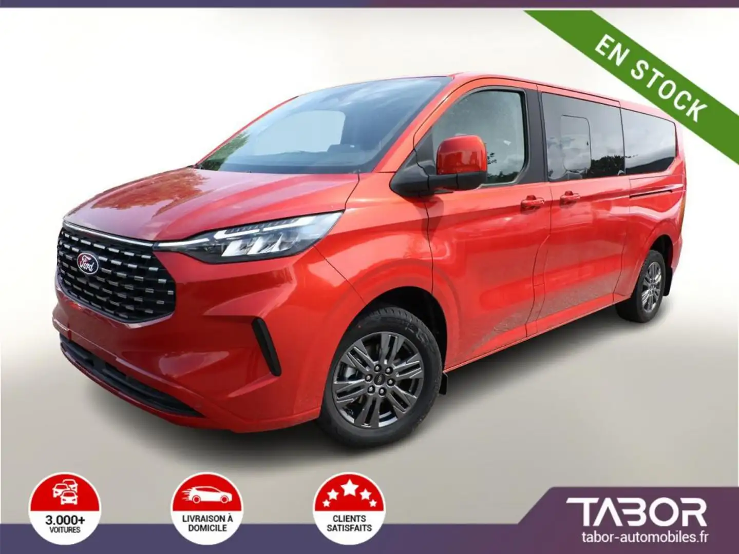 Ford Tourneo Custom TDCi 170 Aut Tit 320L2 ACC Rojo - 1