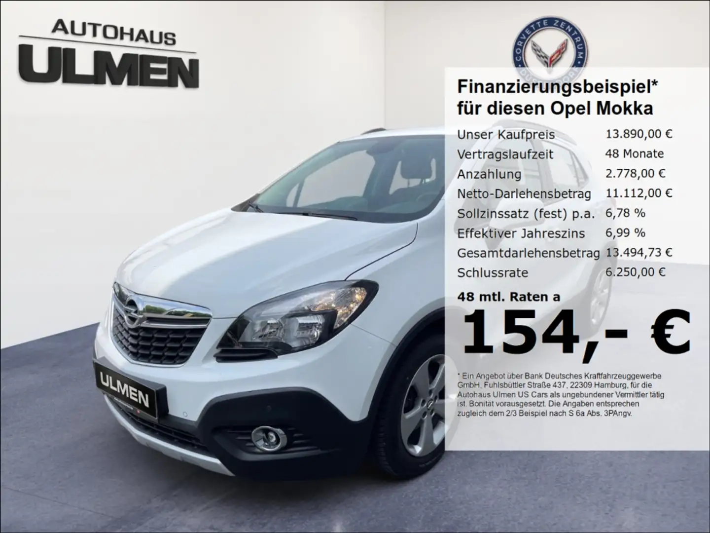 Opel Mokka 1.6 Edition R-Cam PTS Navi Lenkradheizung Weiß - 1