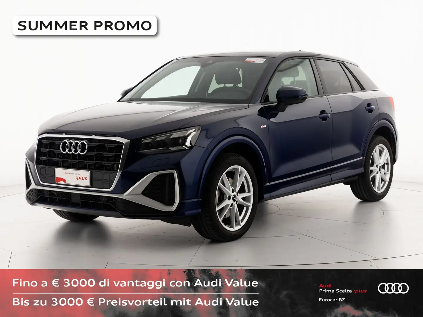 Audi Q2 35 2.0 tdi s line edition s-tronic Blauw - 1