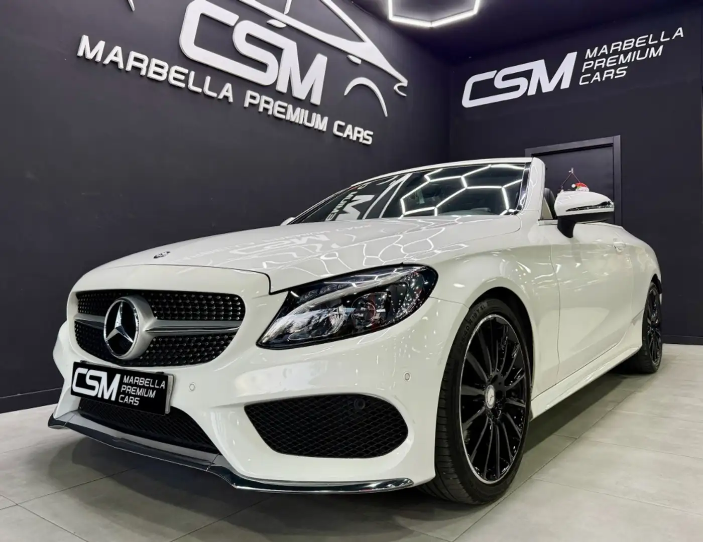 Mercedes-Benz C 220 Cabrio 220d 9G-Tronic Blanc - 1