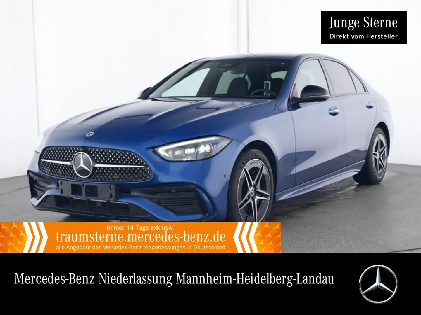 Mercedes-Benz C 300 e AMG+NIGHT+360+TOTW+KEYLESS+9G Blau - 1