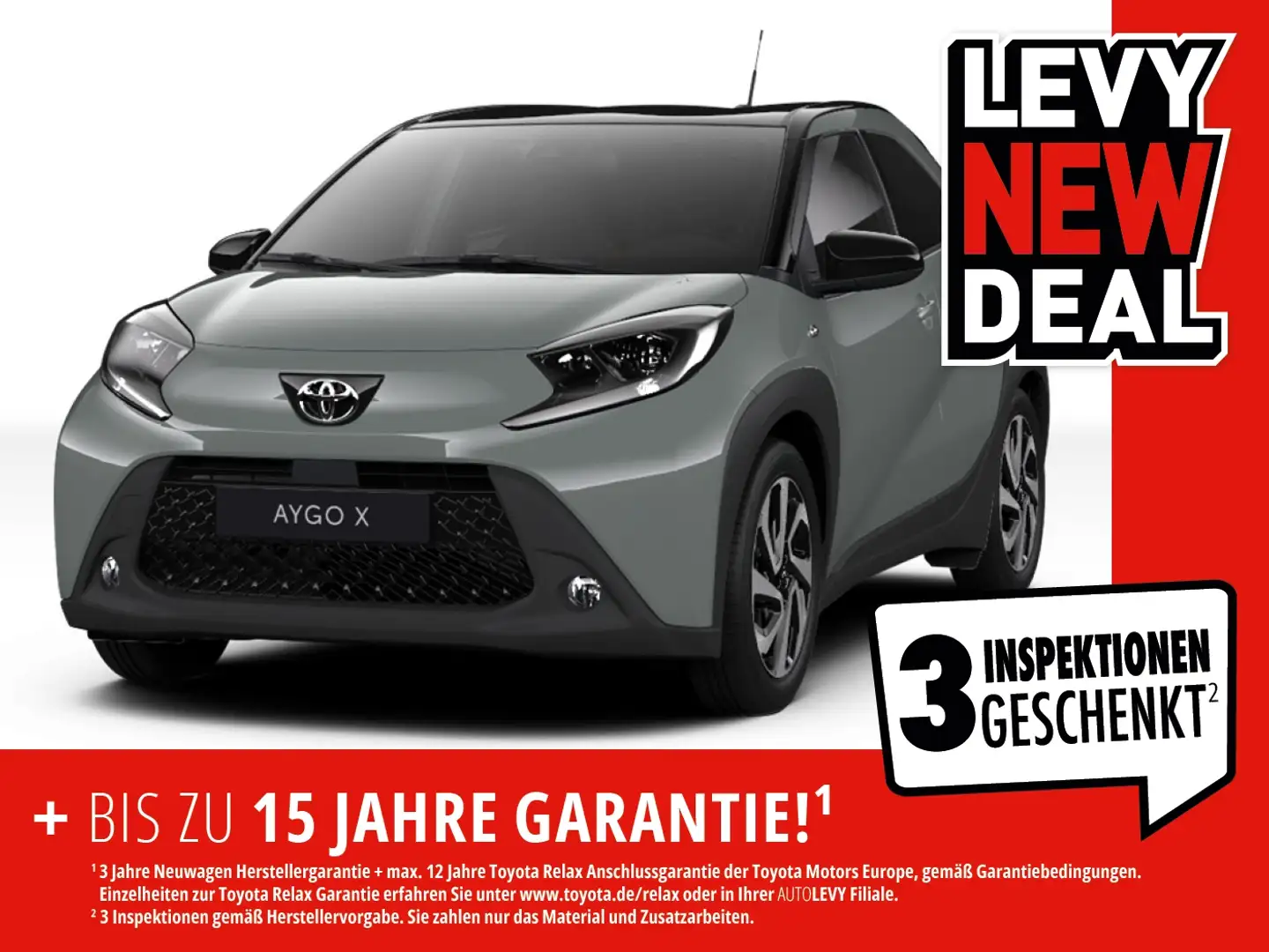 Toyota Aygo X Teamplayer +SHZ+CarPlay+Navi*SpiegelHZ* Grau - 1