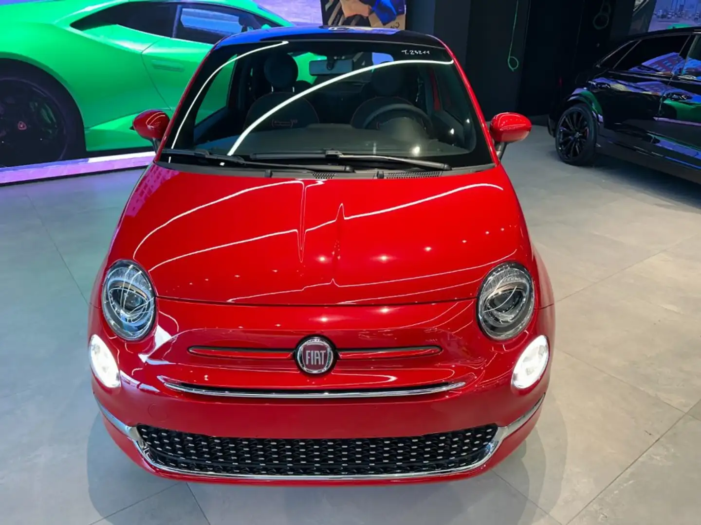 Fiat 500 1.0 Hybrid Red-CERCHI DA 16-TETTO PANORAMICO Rosso - 2