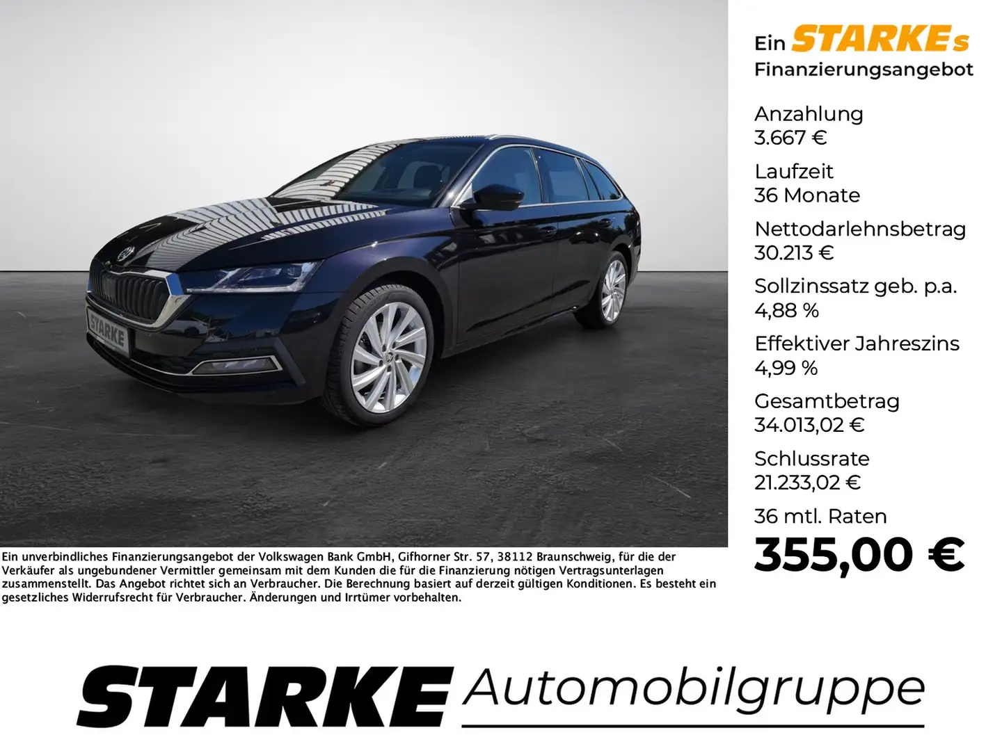 Skoda Octavia Combi 2.0 TDI DSG Style Noir - 1