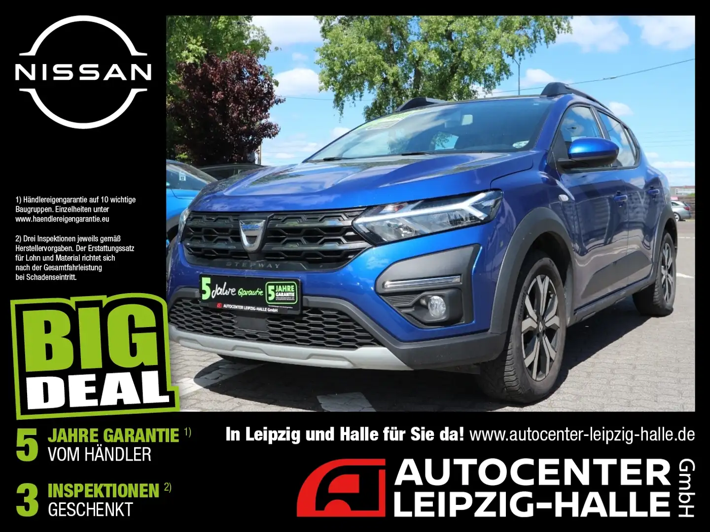 Dacia Sandero III 1.0 Stepway Comfort Automatik Navi Blau - 1
