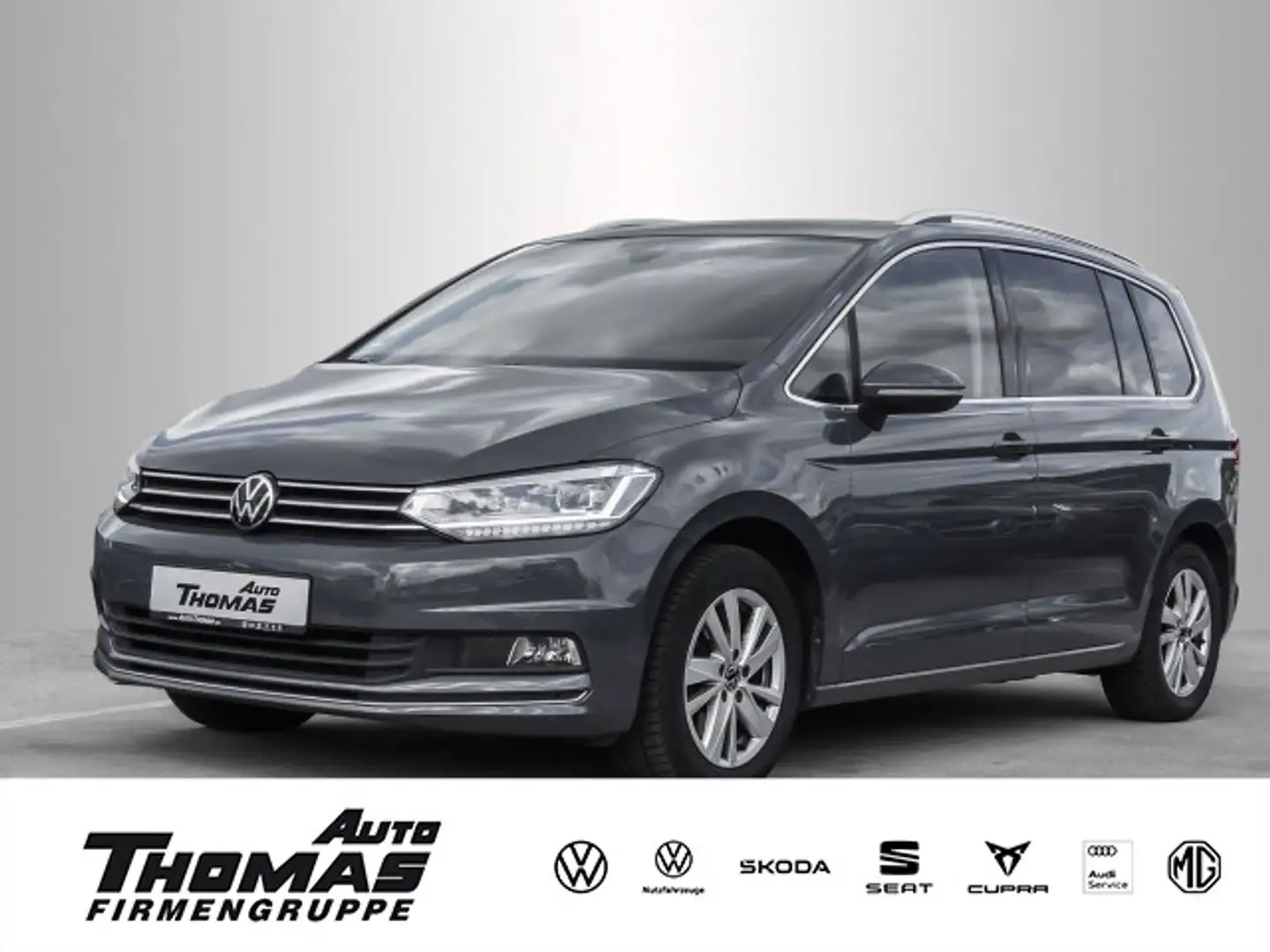 Volkswagen Touran Highline 1.5 TSI DSG STDHZG+7SITZER+PANO Сірий - 1