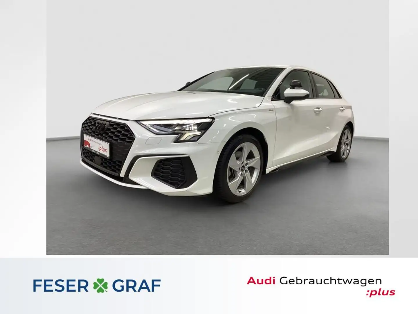 Audi A3 S line 35 TFSI S tronic LED Navi RFK Weiß - 1