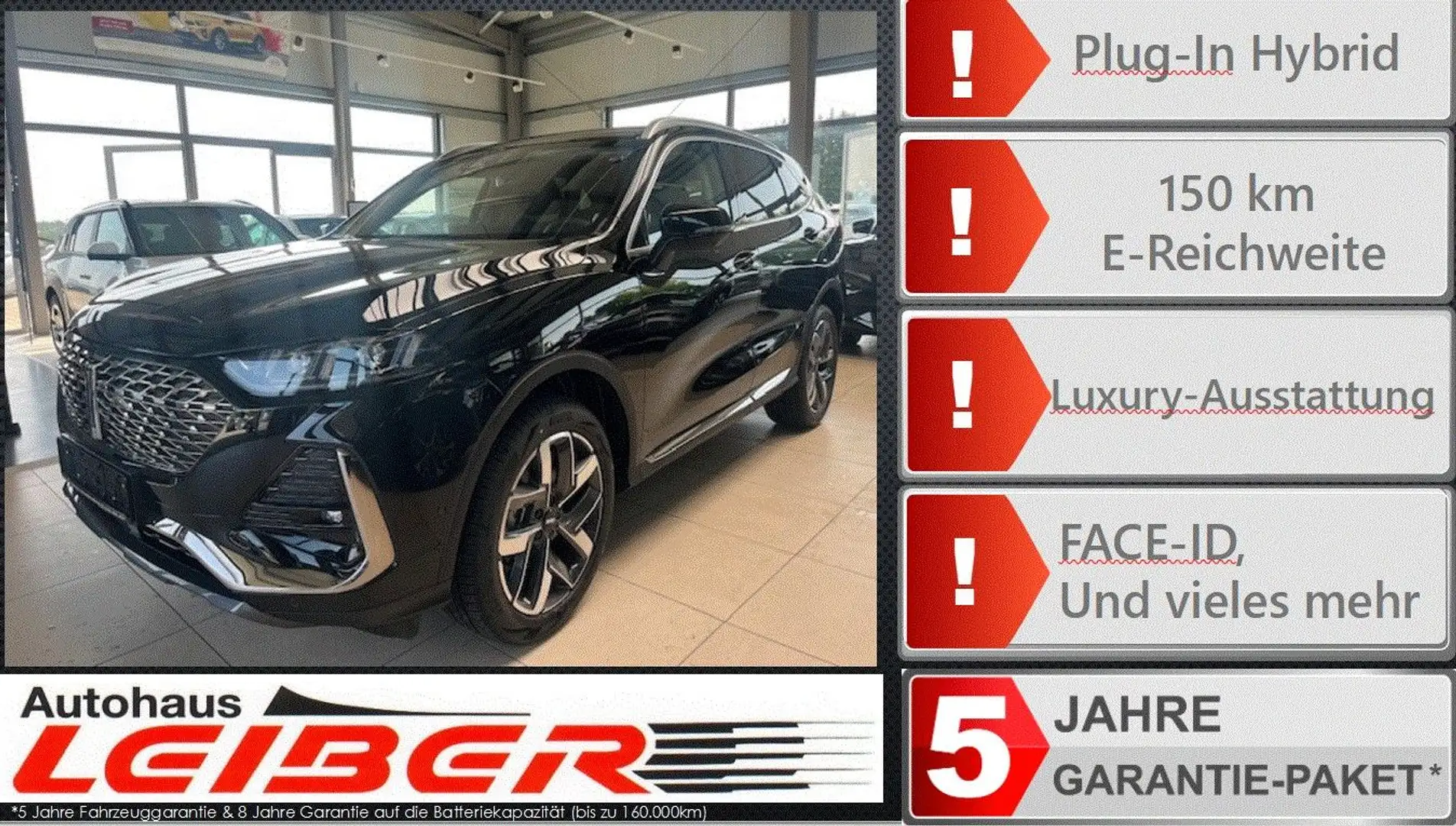 GWM WEY 03 Luxury 2.0 L Turbo-Benzinmotor Schwarz - 1