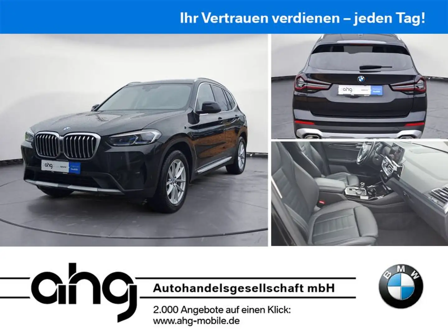 BMW X3 xDrive20d AT Navi Bluetooth PDC MP3 Schn. Hea Zwart - 1