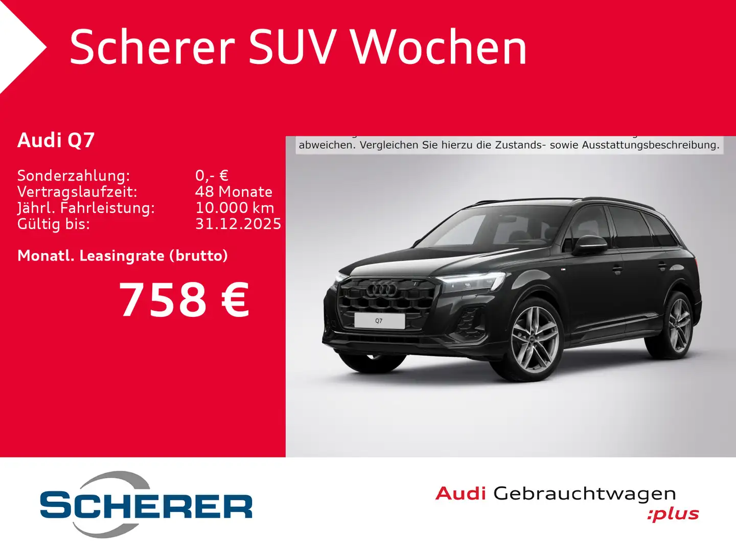 Audi Q7 45 TDI quattro S line MATRIX HuD ASSISTENZ PL Schwarz - 1