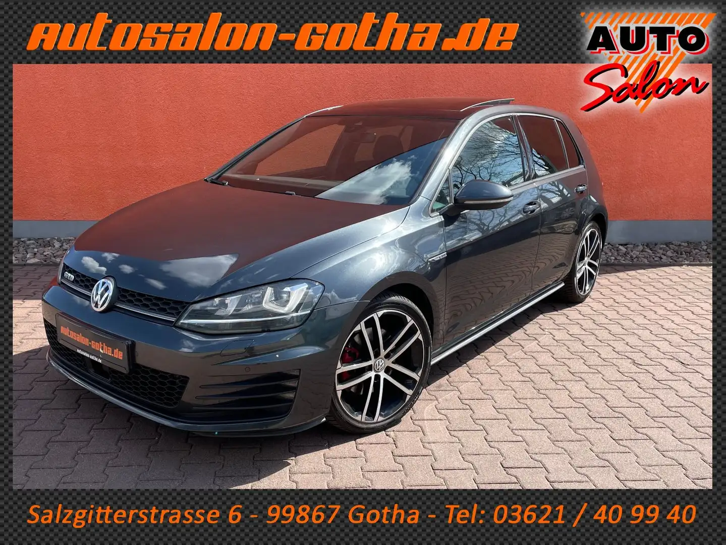 Volkswagen Golf VII GTD DSG SPORT&SOUND VW-SHEFT NAVI+APPS Gris - 1