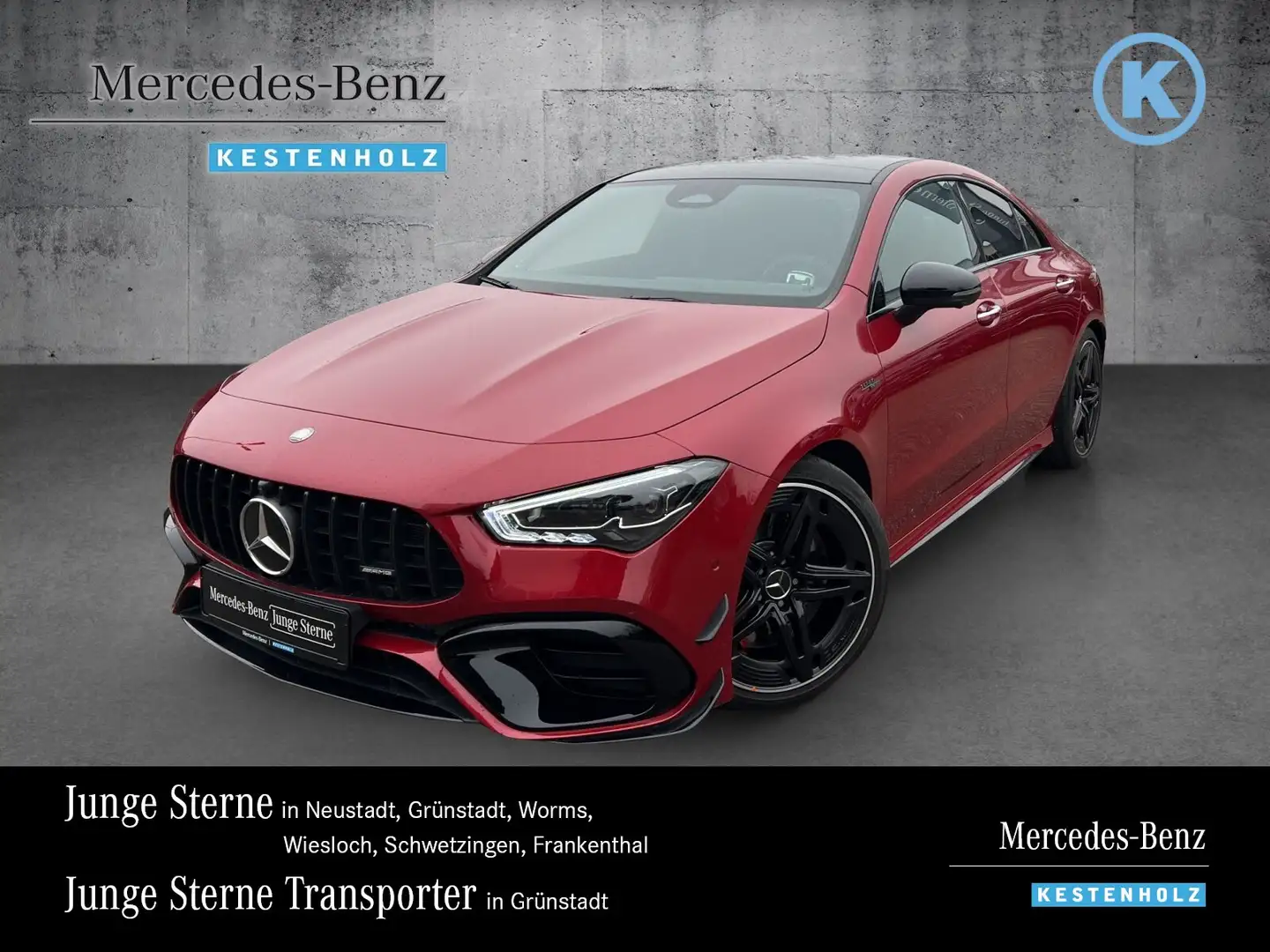Mercedes-Benz CLA 45 AMG CLA 45 S AMG AERO+NIGHT+PANO+BURME+HUD+MLED+KEYL Rot - 1