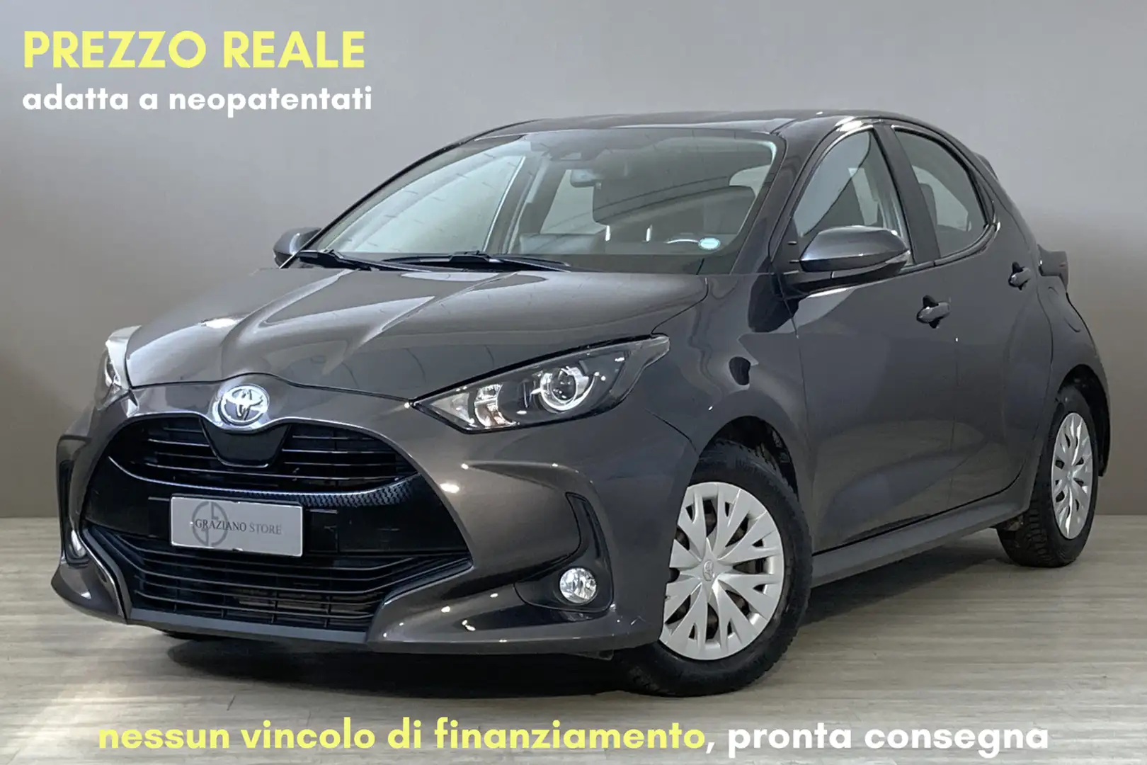 Toyota Yaris TOYOTA Yaris 1.0 5 porte Active Grigio - 1