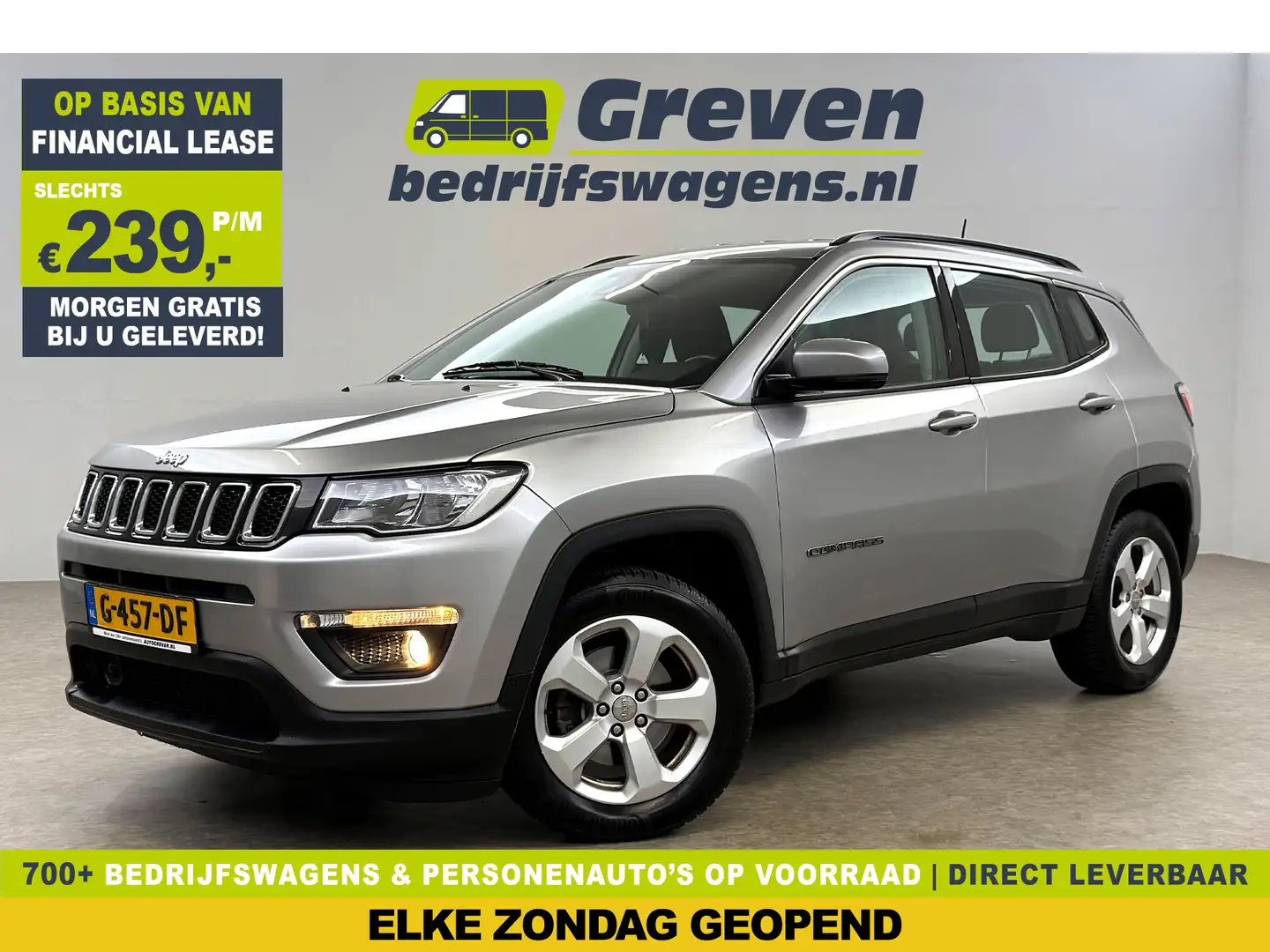 Jeep Compass 1.4 MultiAir 141PK Longitude | Camera | Cruise | N Gris - 1