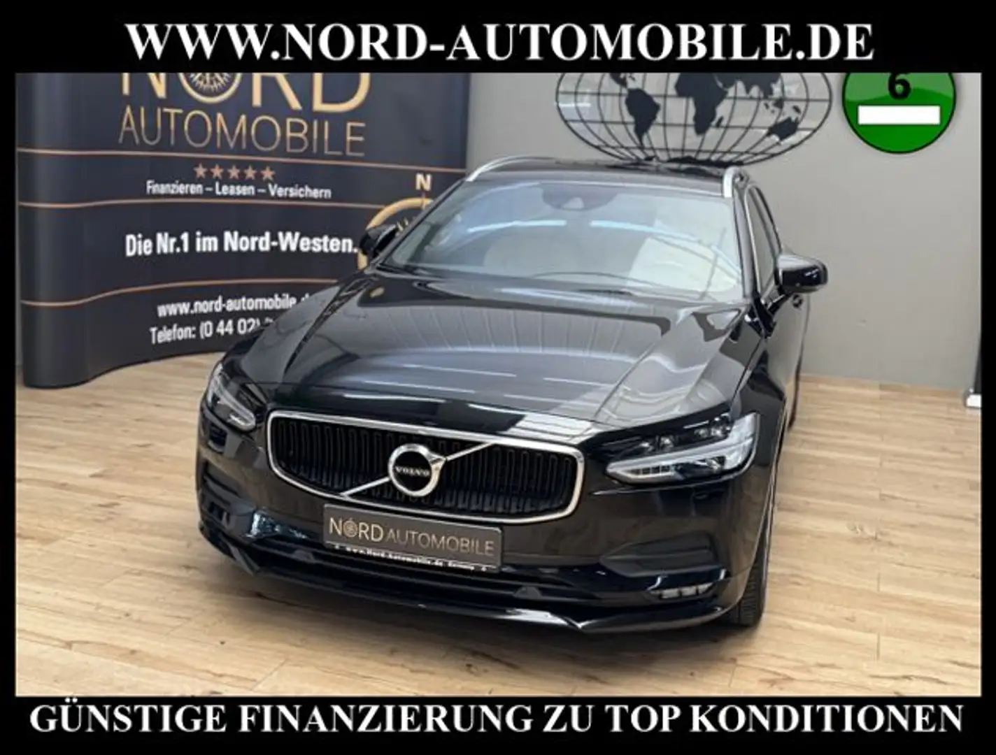 Volvo V90 Kombi D4 Momentum Pro LEDER*H&K*STHZ*KAM*LED Momen Schwarz - 1