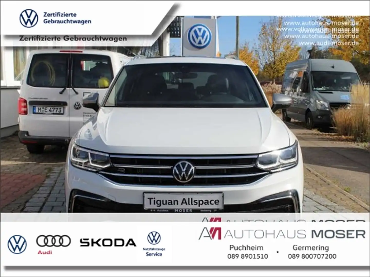 Volkswagen Tiguan Allspace 2.0TSI4M R-Line AHK*IQ*Kamera1HD!!! Weiß - 1