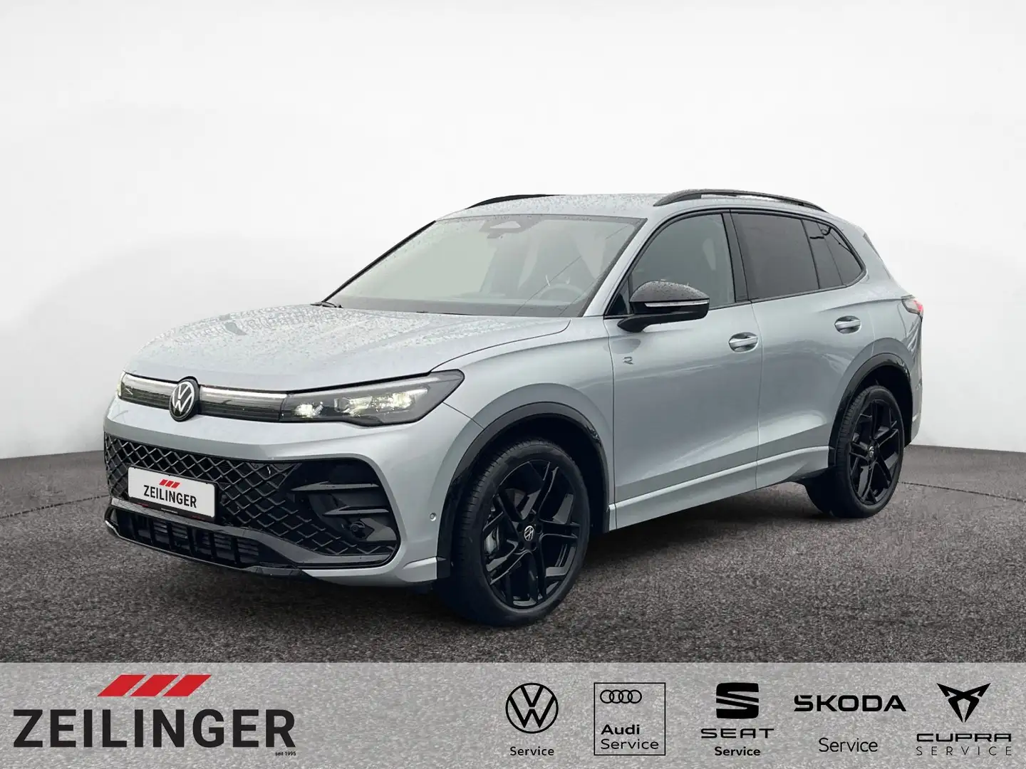 Volkswagen Tiguan R-Line eTSI DSG|AHK|NAVI|ACC|BLACK STYLE| Silber - 1