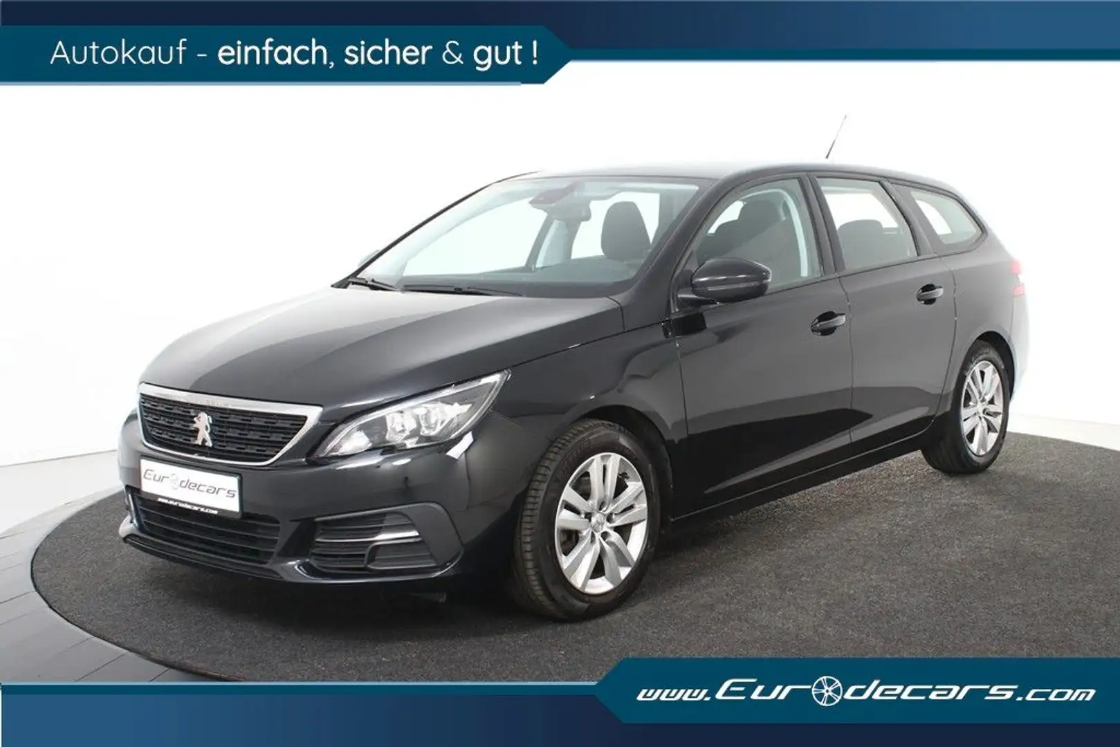 Peugeot 308 SW BlueHDi 130 *1.Hand*Navi*Park ass.* Zwart - 1
