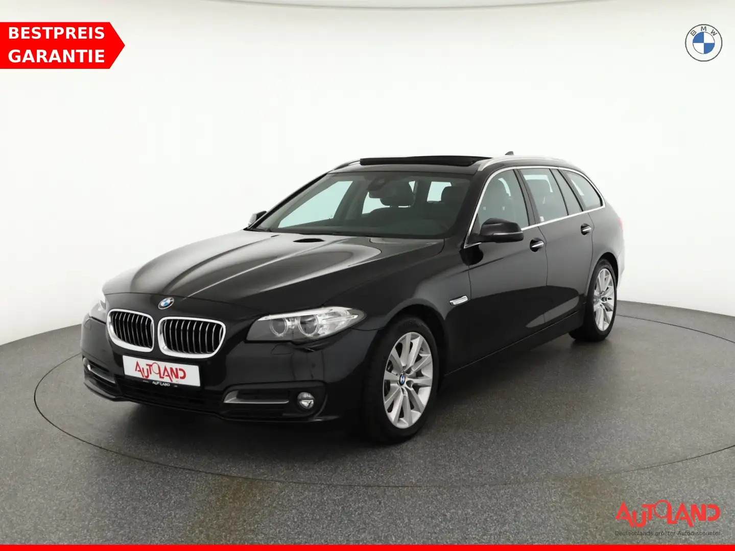 BMW 525 525d Touring Bi-Xenon Panorama Kamera AHK Leder Schwarz - 1