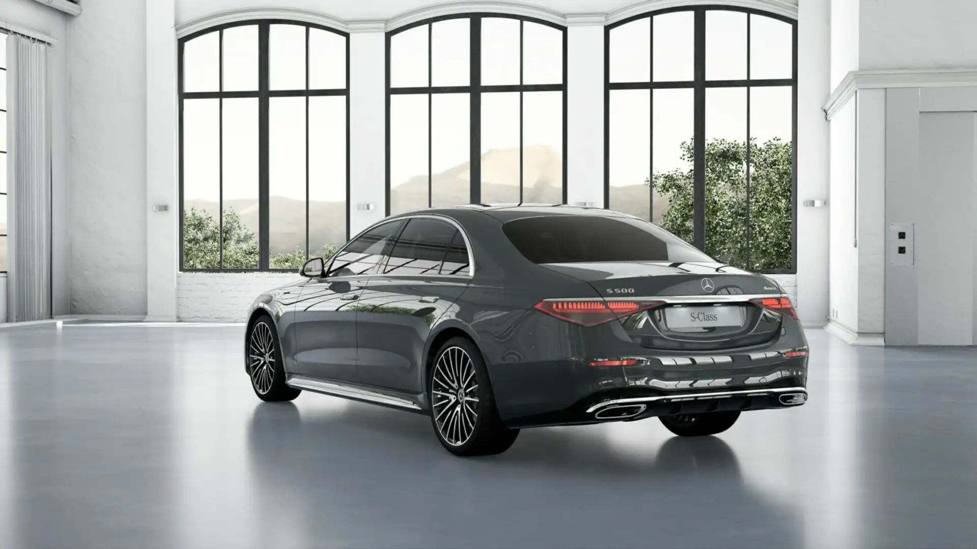 Mercedes-Benz S 500 S 500 4M lang AMG Line silizium Exklusiv Panoram Grau - 2