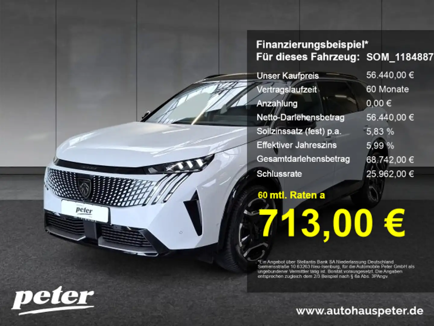 Peugeot 5008 E-5008 GT 210PS Komfort+Drive-Assi+Winterpaket Weiß - 1