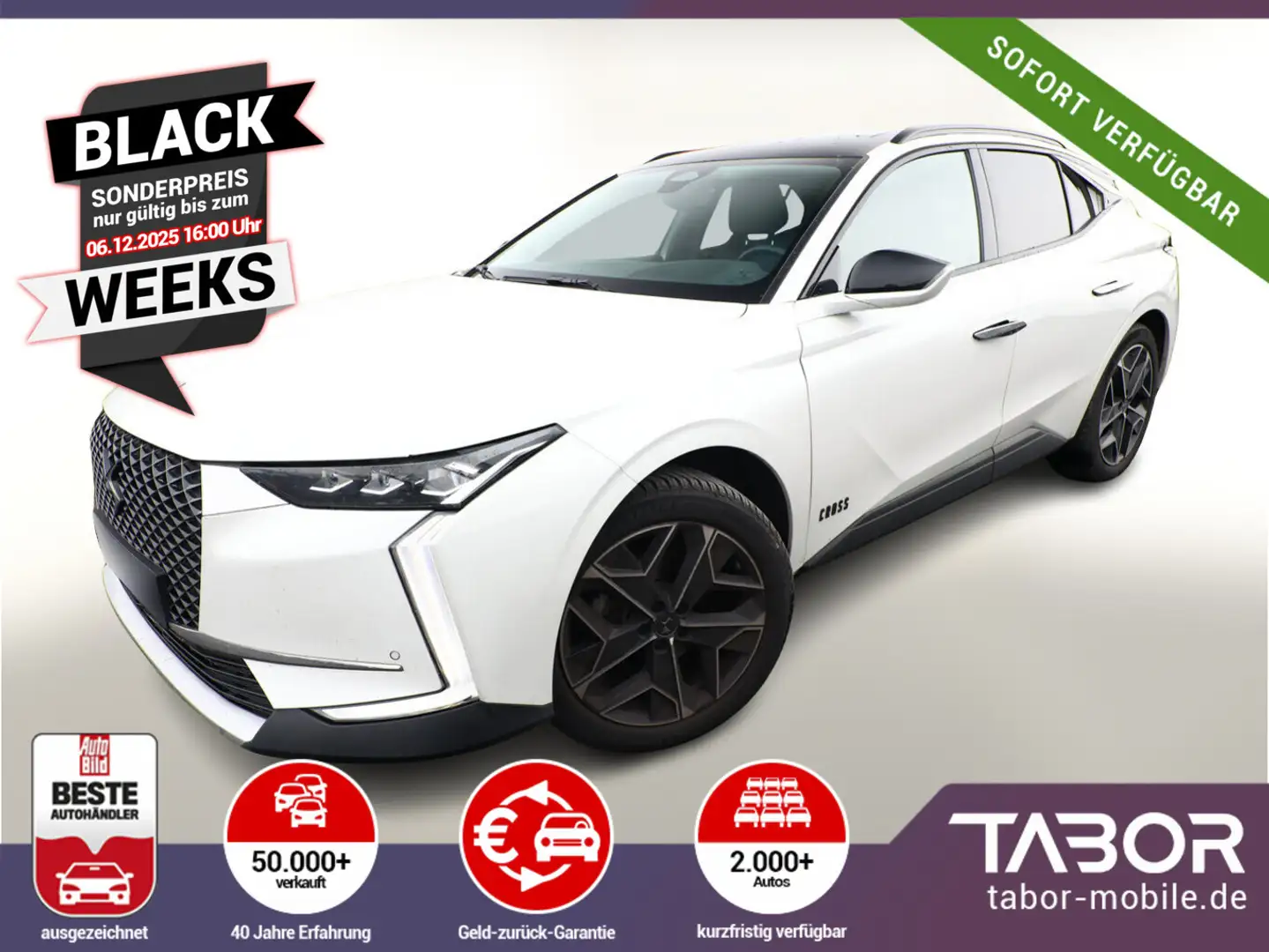 DS Automobiles DS 4 1.5 BHDi 130 EAT8 Cross Rivoli  LED Nav ACC Weiß - 1