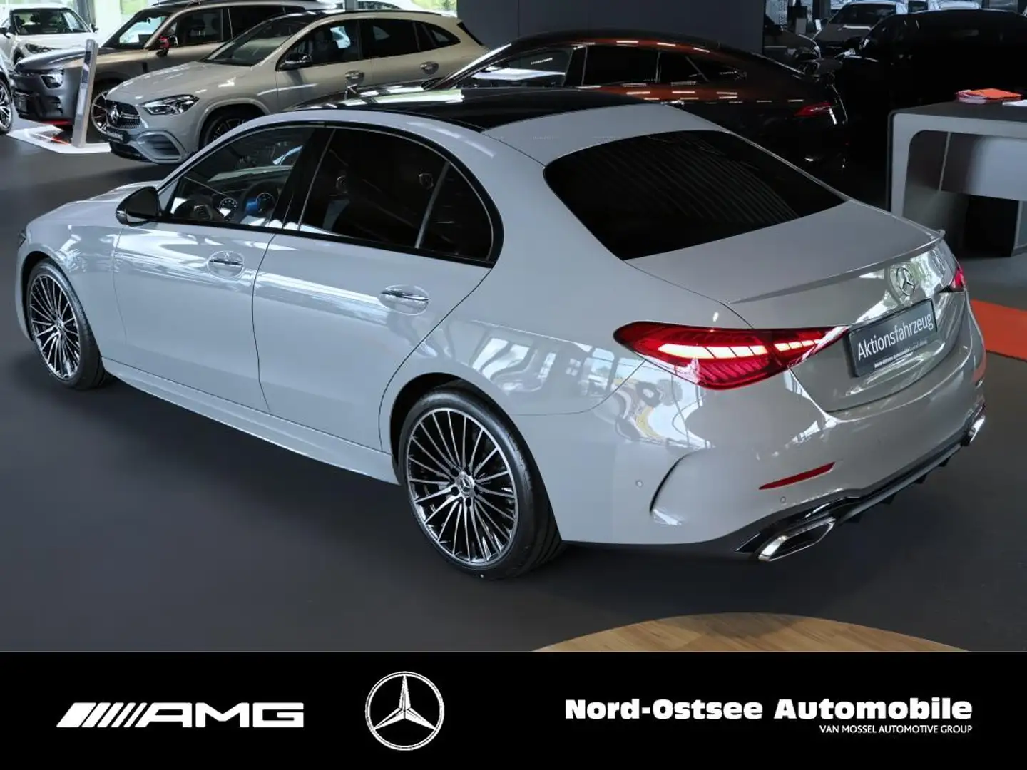 Mercedes-Benz C 220 d 4m AMG NIGHT PANO HUD DIG-LIGHT BURMESTE Gris - 2
