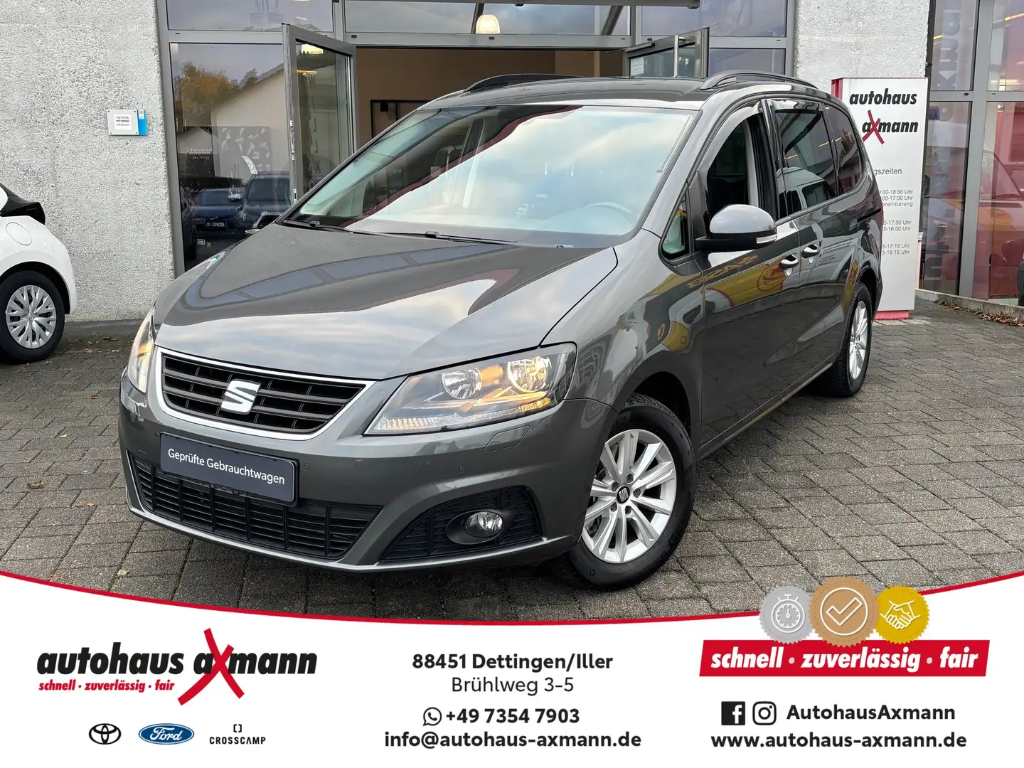 SEAT Alhambra Style * 7-Sitzer * AHK * Kamera * Navi * Sensoren Schwarz - 1