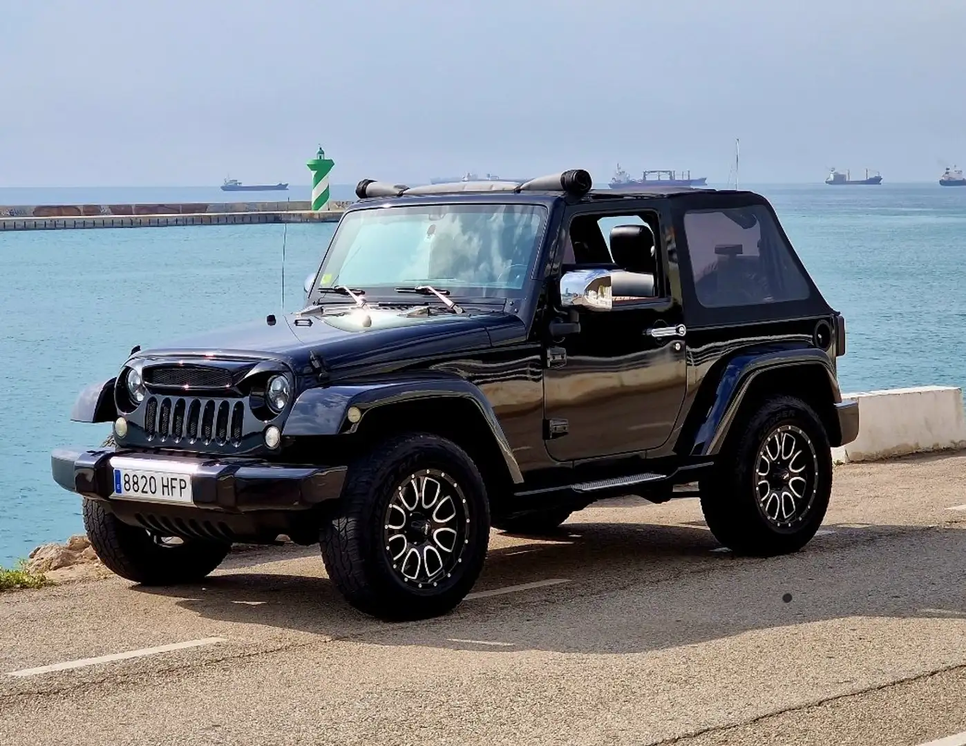 Jeep Wrangler Wrangler 2.8CRD Sahara Aut. Sahara Negro - 1