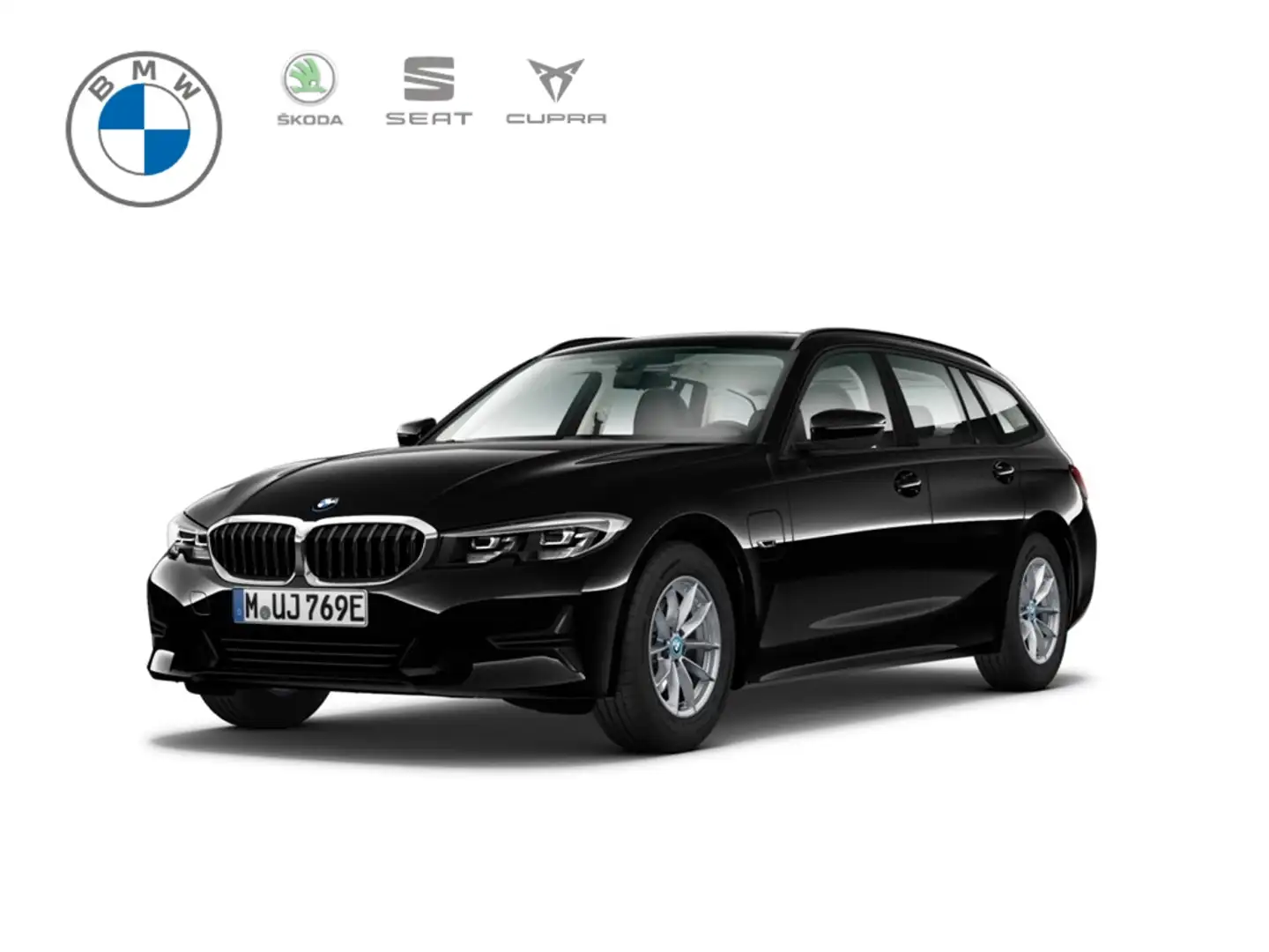 BMW 320 e Advantage Touring KLIMA+DAB+AHZV+SHZG+HARMAN+NAV Noir - 1