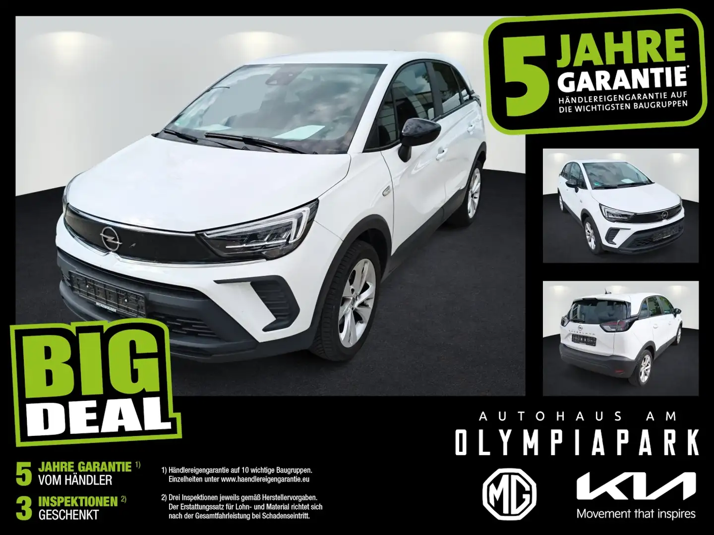 Opel Crossland 1.2 Turbo Sitzheizung, Top Zustand Weiß - 1