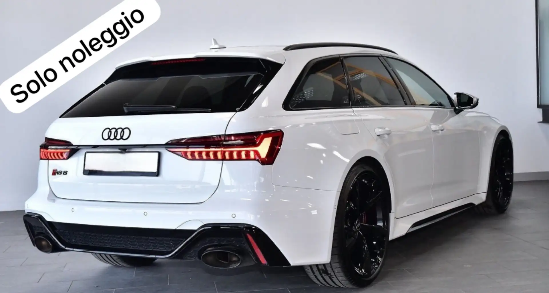Audi RS6 ONLY RENT/SOLO NOLEGGIO White - 2